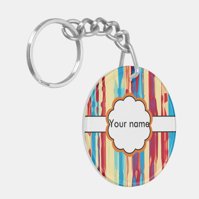 Watercolors texture keychain (Front Left)