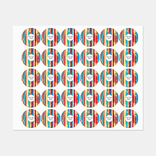 Watercolors texture labels (Sheet)