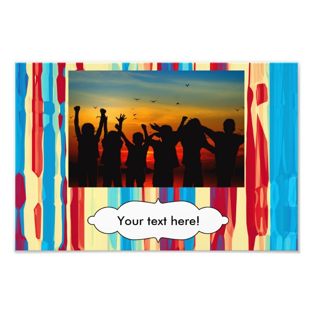 Watercolors texture photo print (Front)