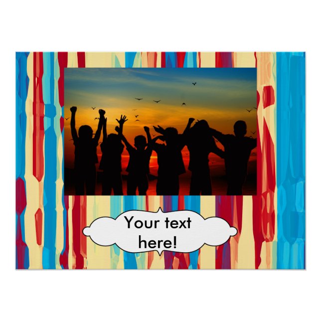 Watercolors texture poster (Front)