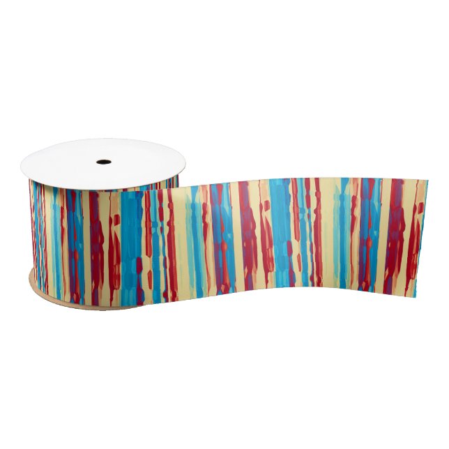 Watercolors texture satin ribbon (Spool)