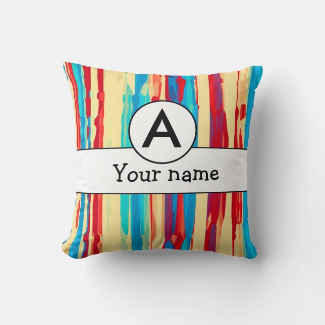 Watercolors texture throw pillow (Front)