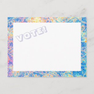 Watercolors VOTE!postcard Postcard