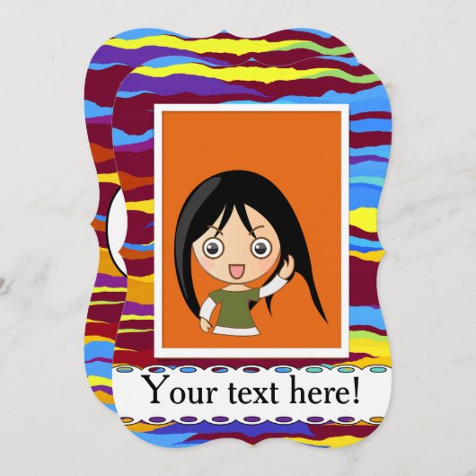 Watercolors waves abstract design (Front/Back)