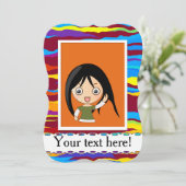 Watercolors waves abstract design (Standing Front)