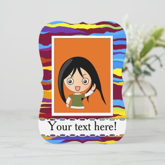 Watercolors waves abstract design (Standing Front)