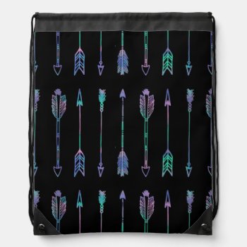 Watercolour Arrow Print Backpack by Brouhaha_Bazaar at Zazzle