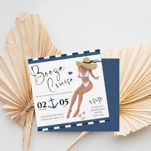 Watercolour beach theme bridal shower invitation