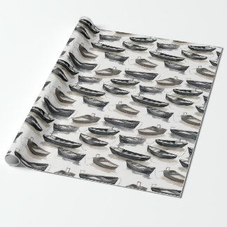 Watercolour Boats Wrapping Paper
