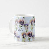 Watercolour Calla Lilies in Gradient Colors Coffee Mug (Front Left)