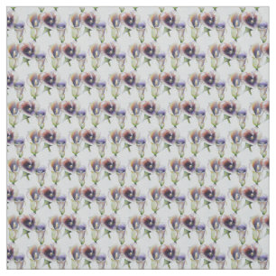 Watercolour Calla Lilies in Gradient Colors Fabric