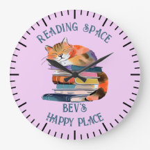  Watercolour Cat with Books