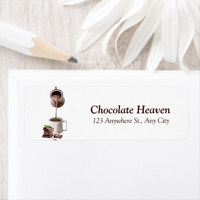 Watercolour Chocolate  Label (Insitu)