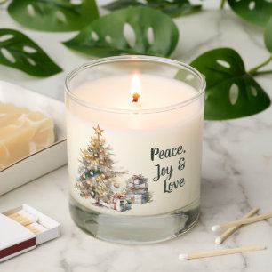 Watercolour Christmas Candle