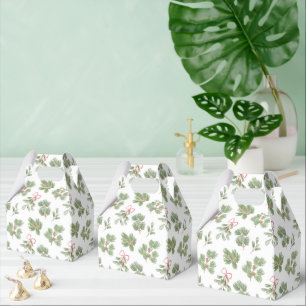 Watercolour Christmas Pattern Favor Boxes