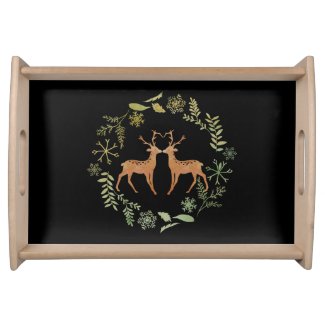 Watercolour Deer Serving Tray