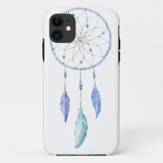 Watercolour Dreamcatcher with 3 Feathers iPhone 11 Case