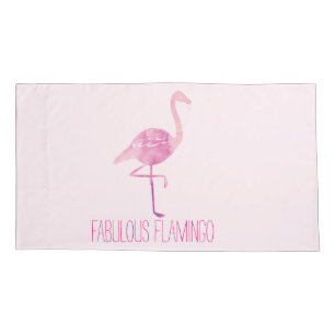 Watercolour Fabulous Flamingo Reversible Pillow Pillowcase