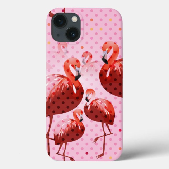 Watercolour Flamingo Pattern Case-Mate iPhone Case (Back)