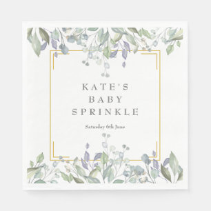 Watercolour Floral Baby Sprinkle/Shower/Couples Napkins