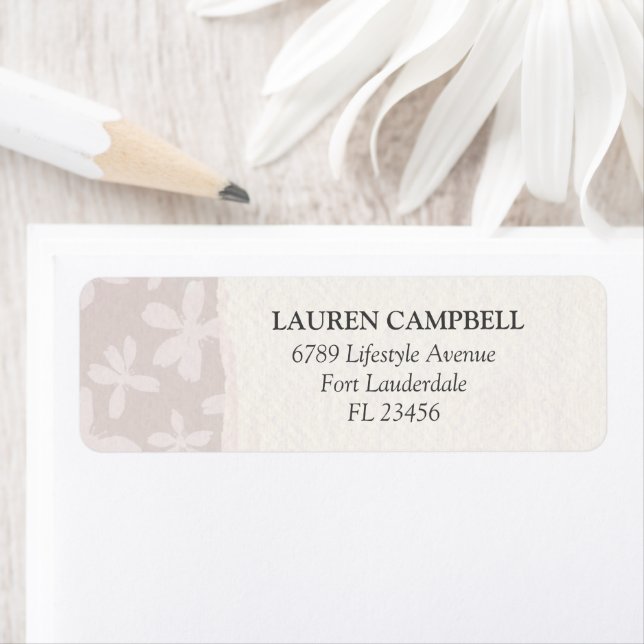 Watercolour Floral Blush Pink Label (Insitu)