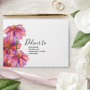 Watercolour Floral envelope