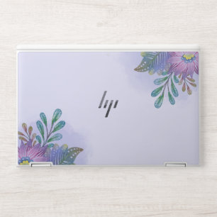 Watercolour Floral Fantasy Poster, HP Laptop Skin