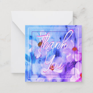 Watercolour Floral Mini Note Card