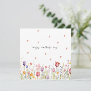 Watercolour Floral Mother’s Day Card 