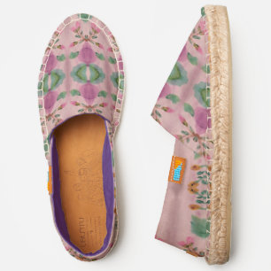 Watercolour Floral Patterned Shoe
