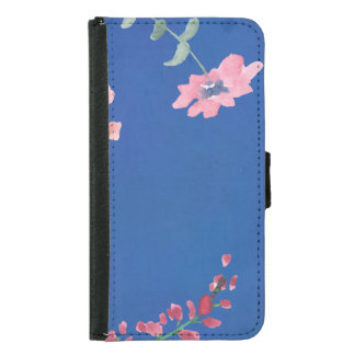 watercolour floral samsung S5 wallet case
