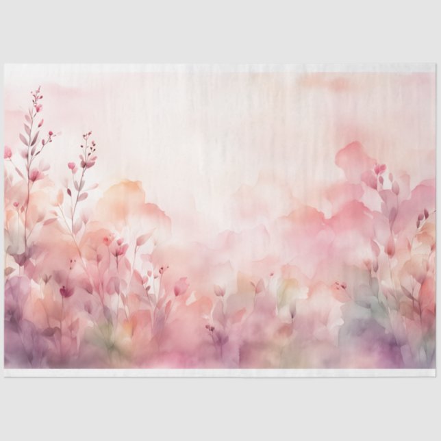 Watercolour Floral Tissue Paper (Front)