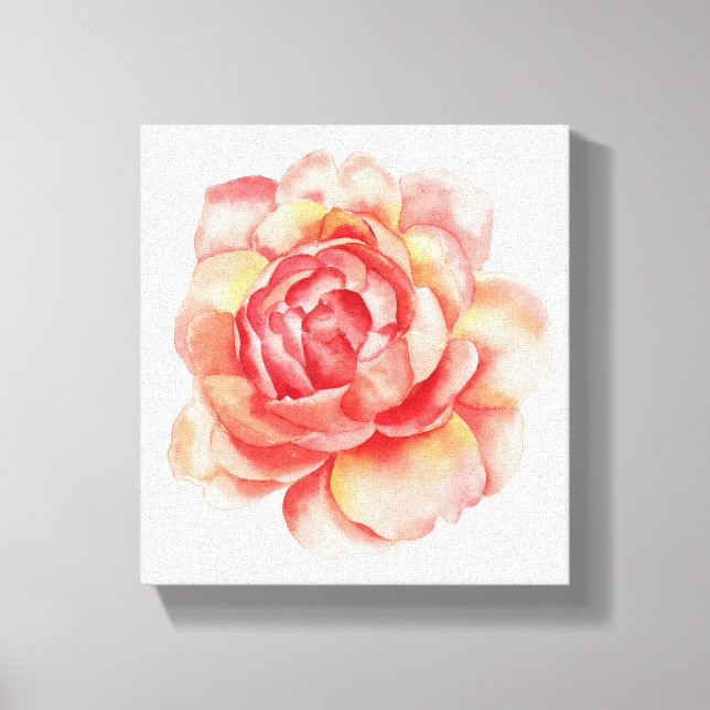 Watercolour Flower canvas (Front)