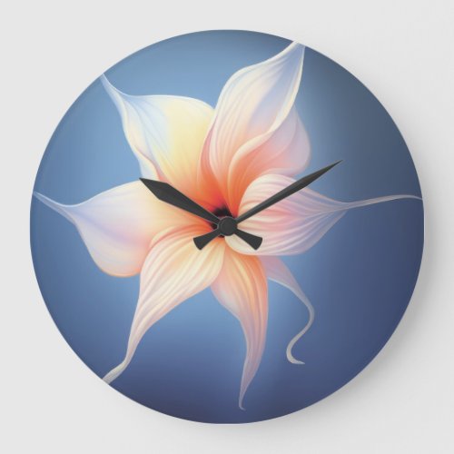Watercolour Flower Large Clock