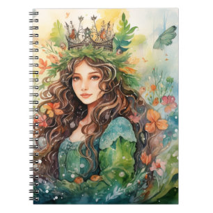 Watercolour Forest Princess Notebook
