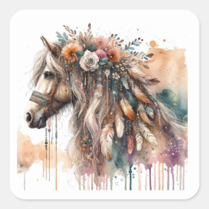 Watercolour Horse Stickers