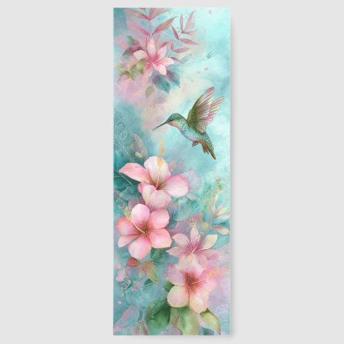 Watercolour hummingbird Floral Bookmarks