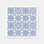 Watercolour Mandala Azure Hard plastic coaster Napkins