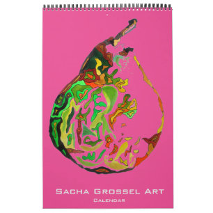 Watercolour Modern Art calendar by Sacha Grossel