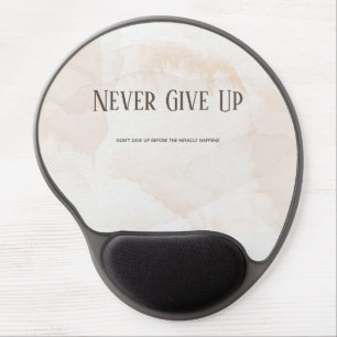 Watercolour Motivation Quote Gel Mouse Pad