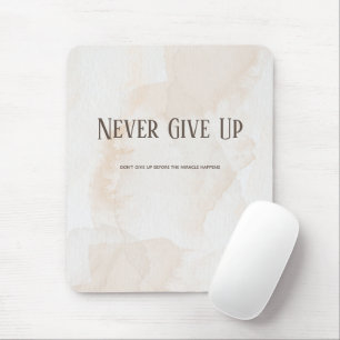 Watercolour Motivation Quote Mouse Pad