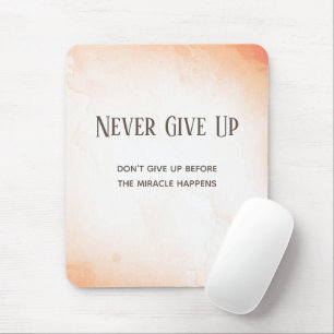 Watercolour Motivation Quote Mouse Pad