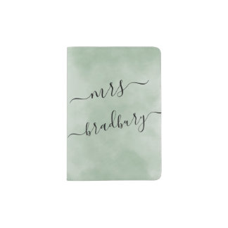 Watercolour Mr or Mrs Passort Cover