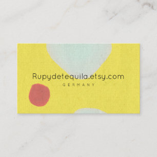 Watercolour paint abstract Rupydetequila Business Card