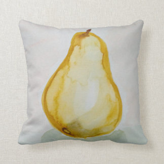 Watercolour Pear Throw Pillow