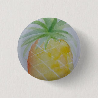 Watercolour Pineapple Badge Pinback Button