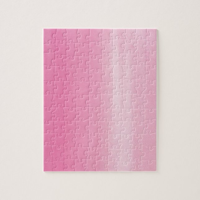 Watercolour Pink Abstract Ombre Pattern Jigsaw Puzzle (Vertical)
