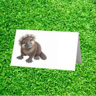Watercolour Platypus Party Place Card