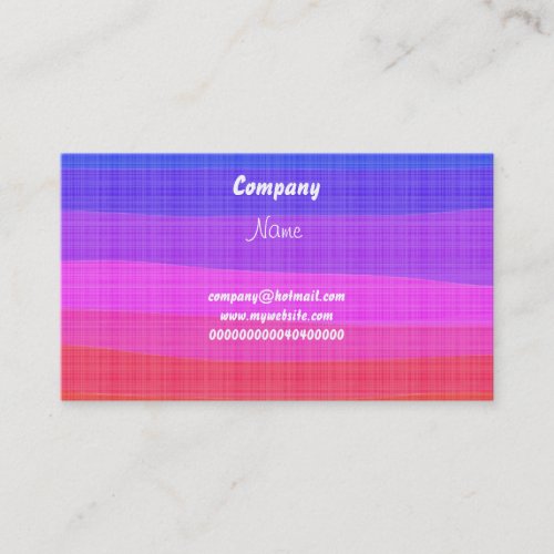 Watercolour Rainbow, Business Card Template