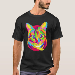 Watercolour rainbow colours owners cats T-Shirt